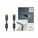 Кабель мультимедійний HDMI to HDMI 15.0m 4K Ethernet Gold Black Hama (00205010)