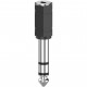 Кабель мультимедійний 6.3 mm Jack - 3.5 mm Jack Stereo Black Hama (00205194)