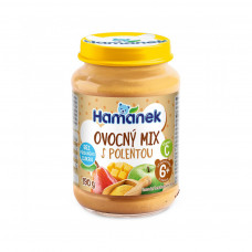 Дитяче пюре Hamanek Фруктовий мікс з кукурудзяною кашею 190 г (1215372)