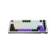 Клавіатура Hator Hellyberry HK75 Mechanical Linear RGB Wireless/Bluetooth/USB UA White/Violet (HK75_wireless)