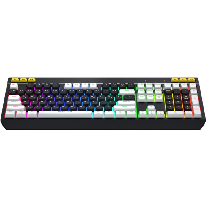 Клавіатура Hator Icefall USB Black/White (HTK400UA)