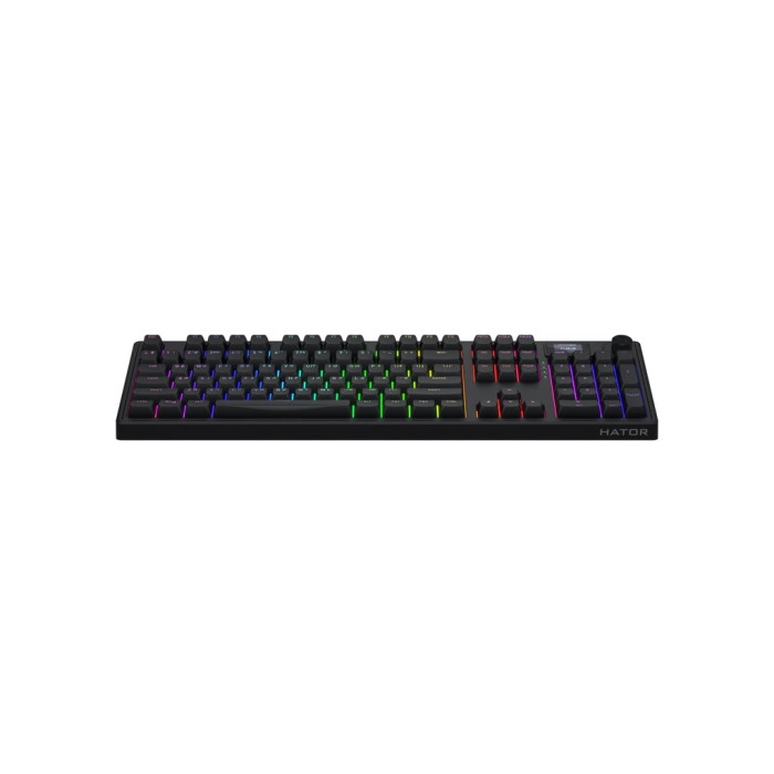 Клавіатура Hator Skyfall 100 PRO Aurum Vanila Silent RGB Wireless/Bluetooth/USB UA Black (HTK4101UA)