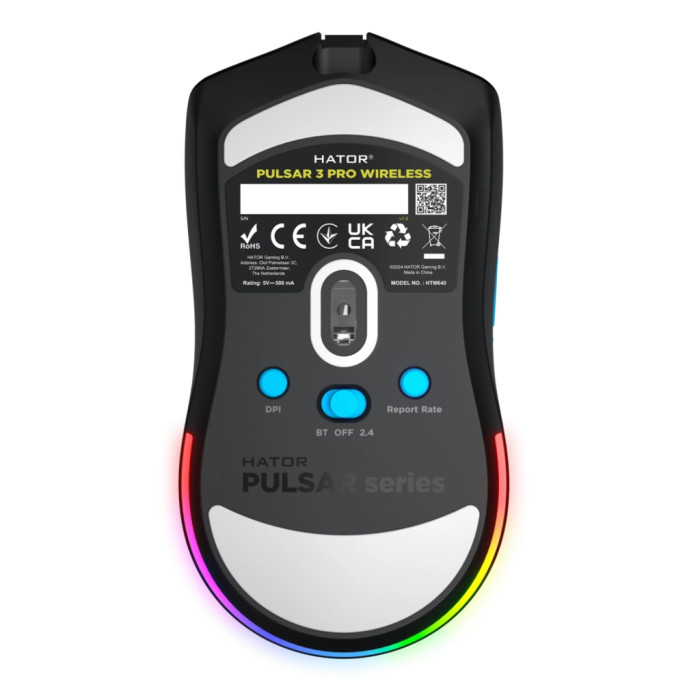Мишка Hator Pulsar 3 Pro Wireless Black (HTM640)