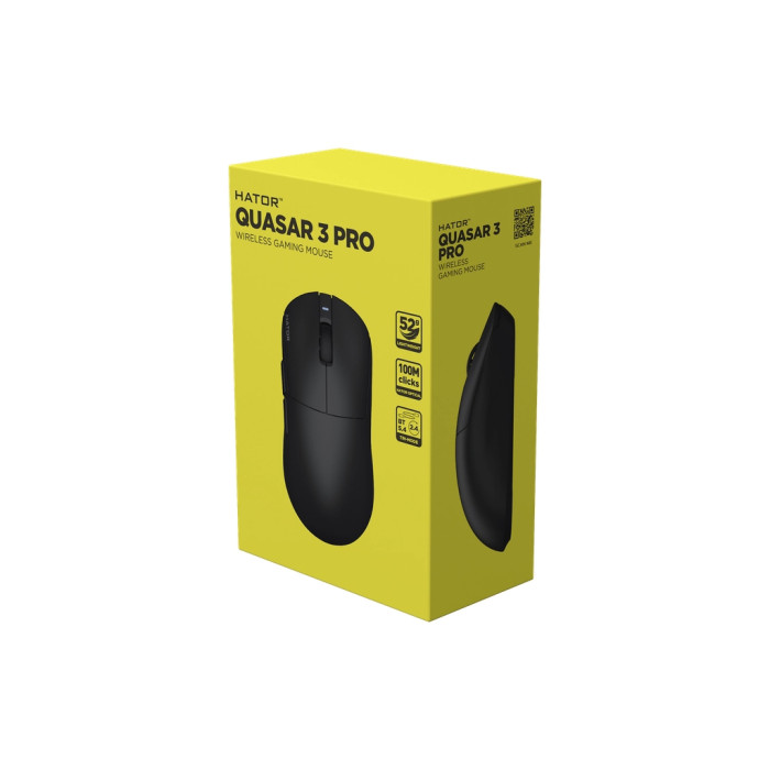 Мишка Hator Quasar 3 Pro Wireless Black (HTM740)