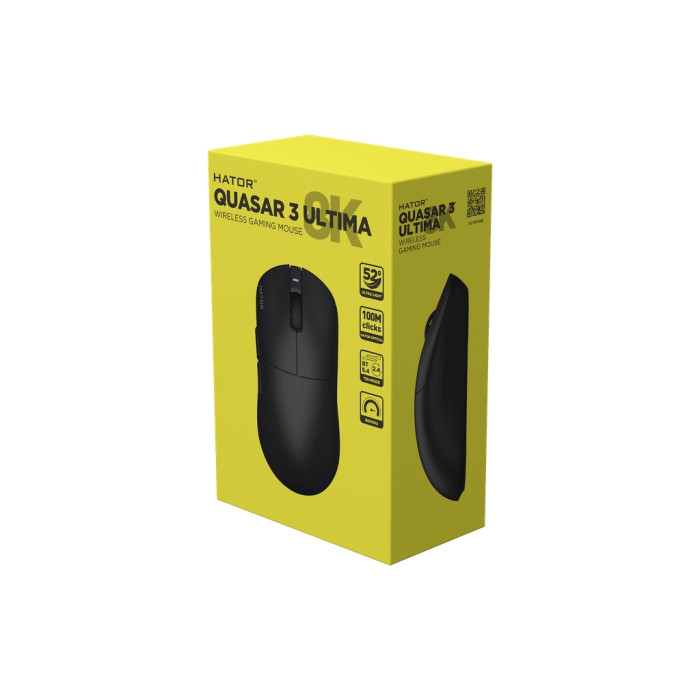 Мишка Hator Quasar 3 Ultima 8K Wireless/Bluetooth/USB Black (HTM762)