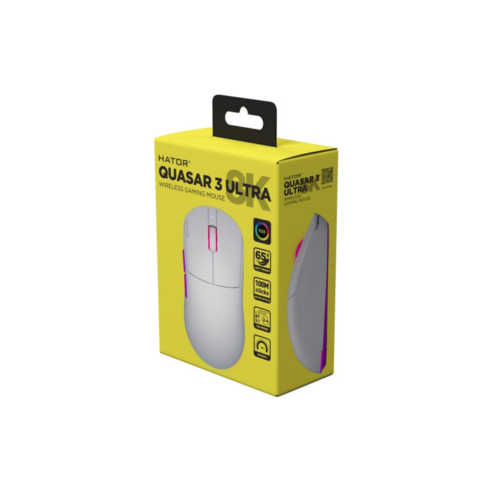 Мишка Hator Quasar 3 Ultra 8K Wireless White (HTM771)