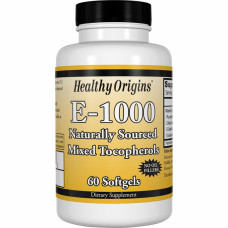 Вітамін Healthy Origins Вітамін Е 1000IU, 60 желатинових капсул (HO15149)