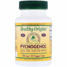 Трави Healthy Origins Пікногенол, Pycnogenol, 100 мг, 30 капсул (HO41371)