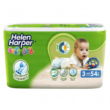 Підгузок Helen Harper Soft&Dry Midi 4-9 кг 54 шт (5411416060116)