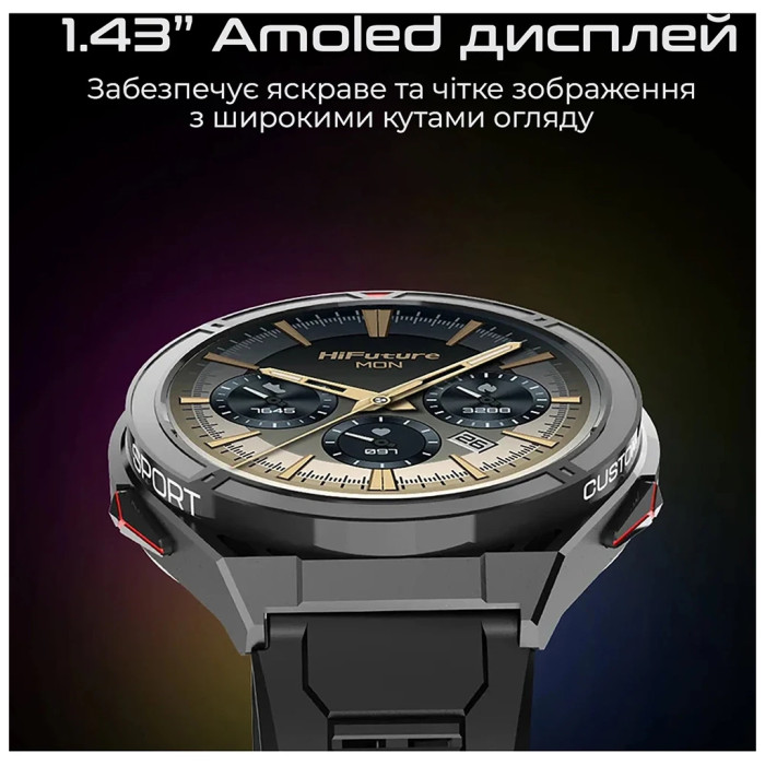 Смарт-годинник HiFuture active black-red (active.black-red)