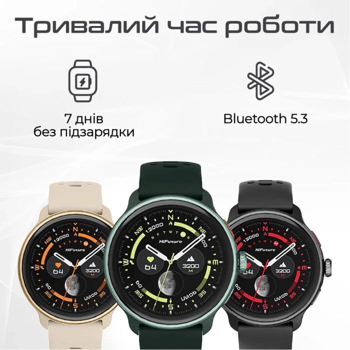 Смарт-годинник HiFuture vela black (vela.black)