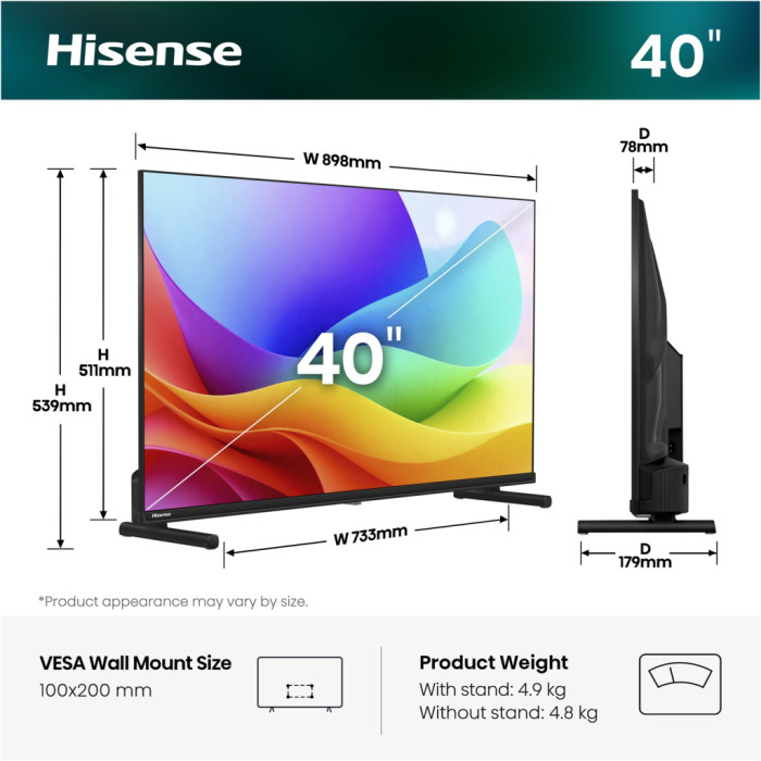 Телевізор Hisense 40A5S