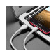 Дата кабель USB 2.0 AM to Micro 5P 1.0m 2.4A PVC X37 white HOCO (6931474710505)