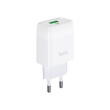 Зарядний пристрій HOCO C72Q Glorious USB QC3.0 18W White (6931474732514)