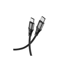 Дата кабель USB-C to USB-C 2.0m 100W silicone X50 Exquisito black HOCO (6931474734402)