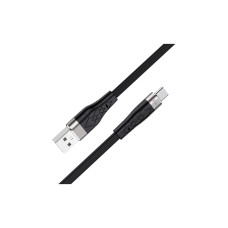 Дата кабель USB 2.0 AM to USB-C 1.0m 3A silicone X53 black HOCO (6931474738097)