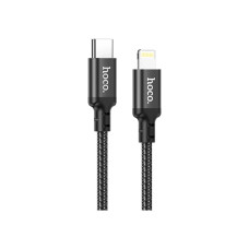 Дата кабель USB-C to Lightning 2.0m 3A 20W nylon X14 black HOCO (6931474752208)
