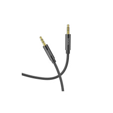 Кабель мультимедійний 3.5mm M to 3.5mm M 1.0m Black HOCO (6931474759863)