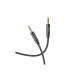 Кабель мультимедійний 3.5mm M to 3.5mm M 1.0m Black HOCO (6931474759863)