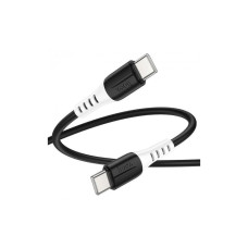 Дата кабель USB-C to USB-C 1.0m 60W silicone X82 black HOCO (6931474768599)