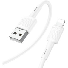Дата кабель USB 2.0 AM to Lightning 1.0m 2.4A X83 white HOCO (6931474770875)