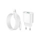 Зарядний пристрій HOCO C109A Fighter USB QC3.0 + cable Micro 5P White (6931474784827)