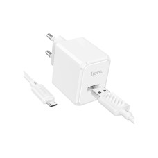 Зарядний пристрій HOCO CS11A USB + cable USB to Micro 5P white (6942007603591)