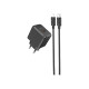 Зарядний пристрій HOCO CS13A Ocean USB-C PD20W + cable USB-C to Lightning Black (6942007603829)