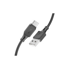 Дата кабель USB 2.0 AM to USB-C 1.0m silicone X101 Assistant black HOCO (6942007604079)