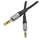 Кабель мультимедійний 3.5mm M to 3.5mm M 1.0m Black HOCO (6942007608800)