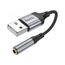 Кабель мультимедійний USB AM to 3.5mm F LS36 black HOCO (6942007608879)