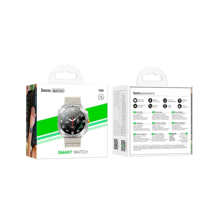 Смарт-годинник HOCO Y29 Smart sports watch (call version) Silver (6942007648523)