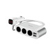 Зарядний пристрій HOCO 2xUSB 10.5W + 3x car socket silver (6957531050896)