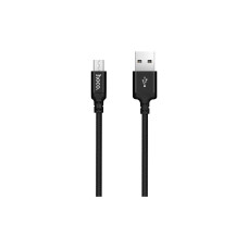 Дата кабель USB 2.0 AM to Micro 5P 2.0m 2A nylon X14 black HOCO (6957531062905)