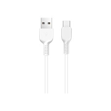 Дата кабель USB 2.0 AM to USB-C 3.0m 2A X20 white HOCO (6957531068976)