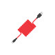 Дата кабель USB 2.0 AM to USB-C 1.0m 2A silicone X21 black+red HOCO (6957531071419)