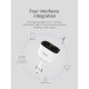 Зарядний пристрій HOCO HOCO Z28 Power ocean 2xUSB + display White (6957531091967)