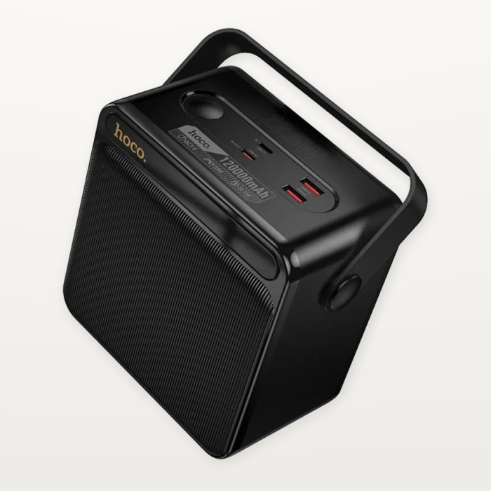 Батарея універсальна HOCO 120000mAh DB101 Zeus 22.5W, PD/20W, LED-lamp, Black (716184)