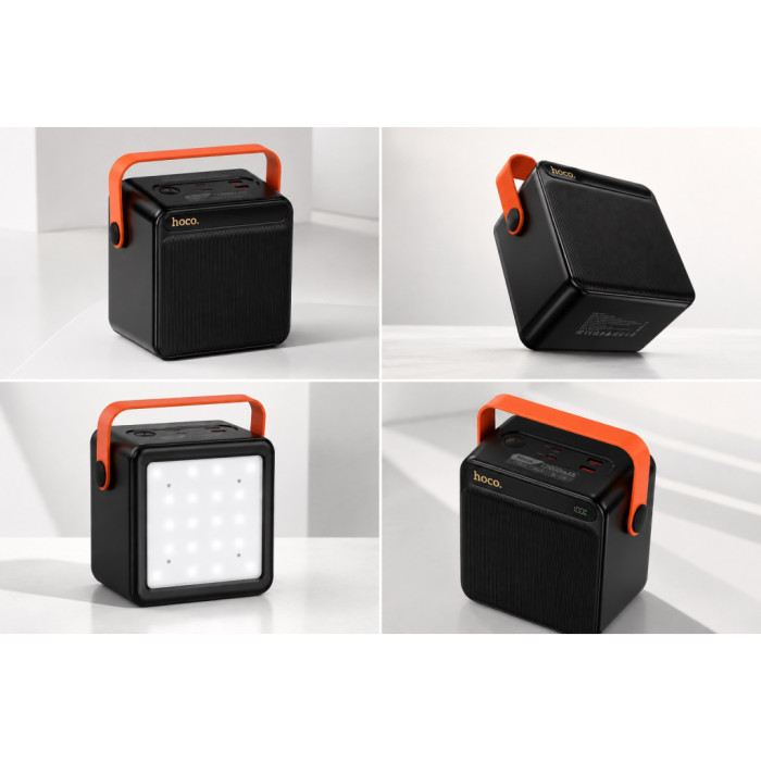 Батарея універсальна HOCO 120000mAh DB101A Zeus PD/65W, LED-lamp, Black (716185)