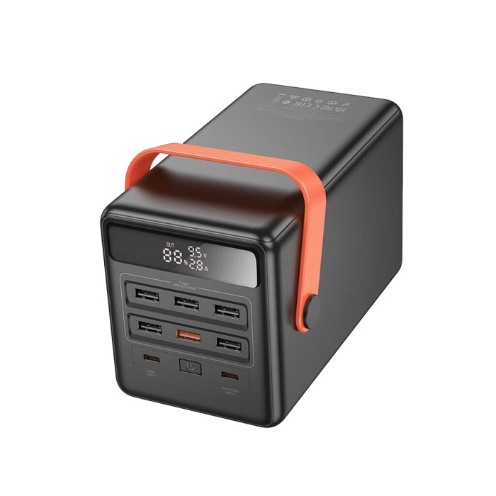 Батарея універсальна HOCO 100000mAh Max Centurion PD/65W, QC, LED Lamp, Black (DB03 / 714722)
