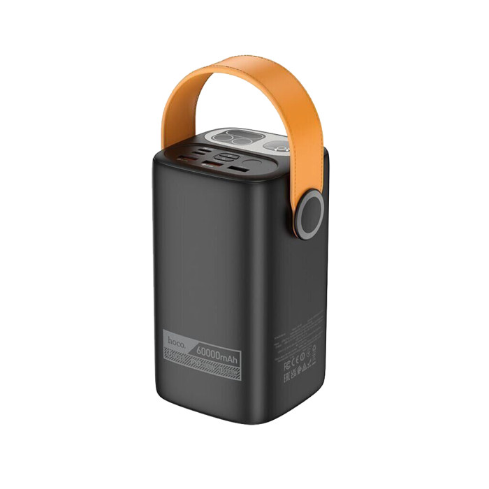 Батарея універсальна HOCO 60000mAh Astrum PD/100W, QC/3.0, LED lamp, Black (DB160 / 714724)