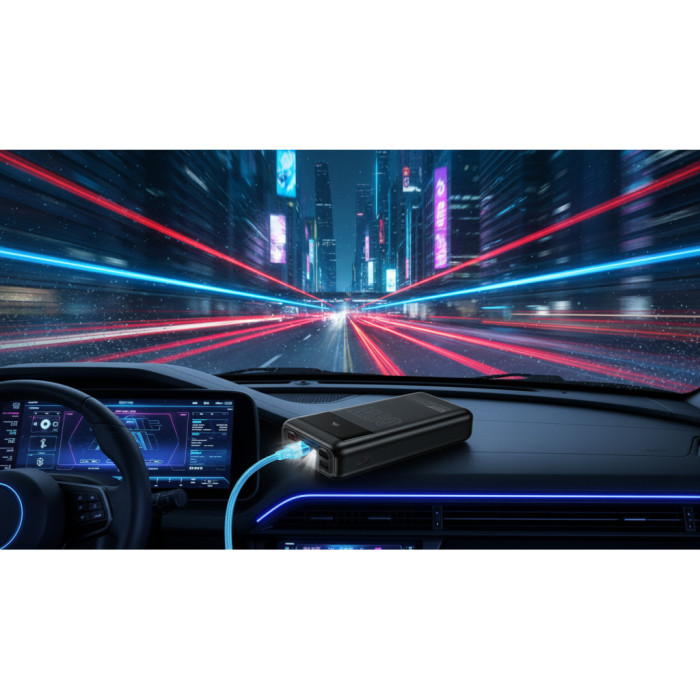 Батарея універсальна HOCO 30000mAh Apollo PD/65W QC/3.0 Black (DB81 / 714720)