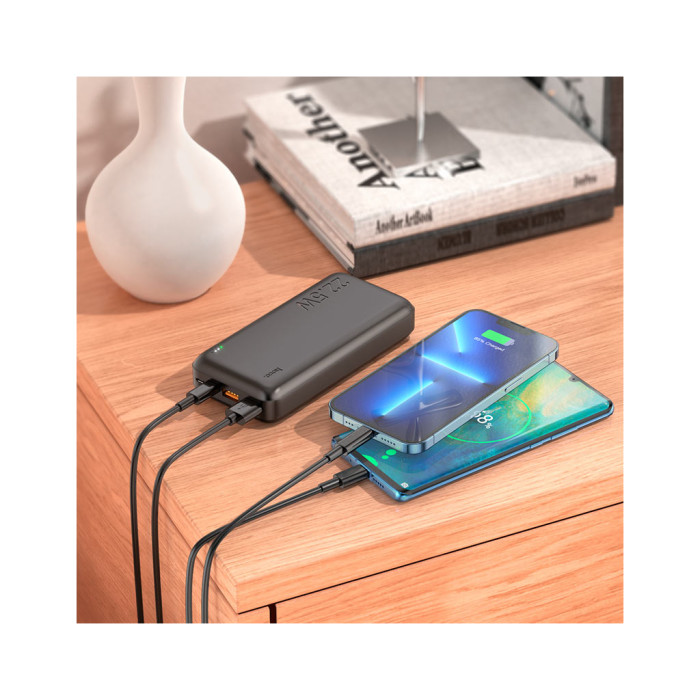 Батарея універсальна HOCO 20000mAh, 22.5W, Black (J101A / 45365)