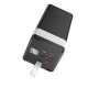 Батарея універсальна HOCO 50000mAh Powermaster PD/20W, QC/22.5W, Lamp, Black (J86A / 714738)