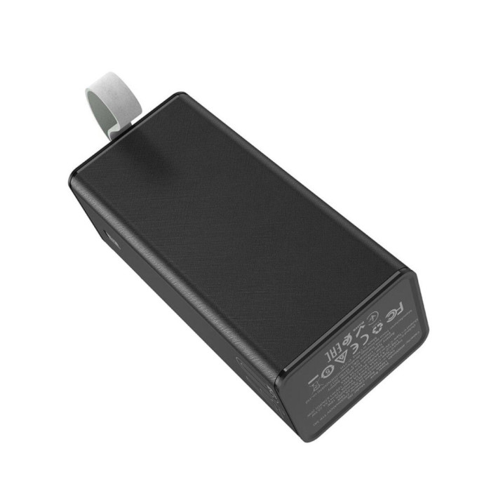 Батарея універсальна HOCO 40000mAh Powermaster PD/20W, QC/22.5W, Lamp, Black (J86 / 714737)