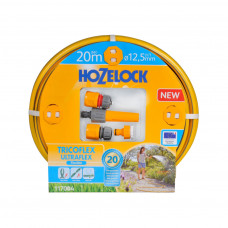 Шланг для поливу HoZelock d12,5мм 20м Ultraflex+ 4 конектори 117004 (10618)