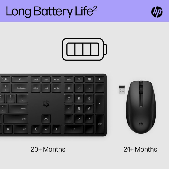 Комплект HP 650 Wireless UA Black (4R013AA)