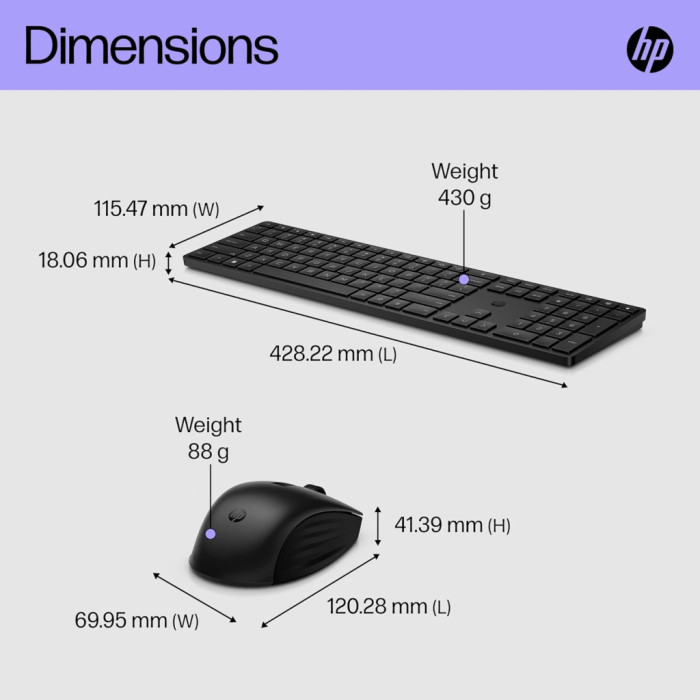 Комплект HP 650 Wireless UA Black (4R013AA)