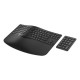 Клавіатура HP 960 BLK Ergonomic split-zone UA Black (7E755AA)