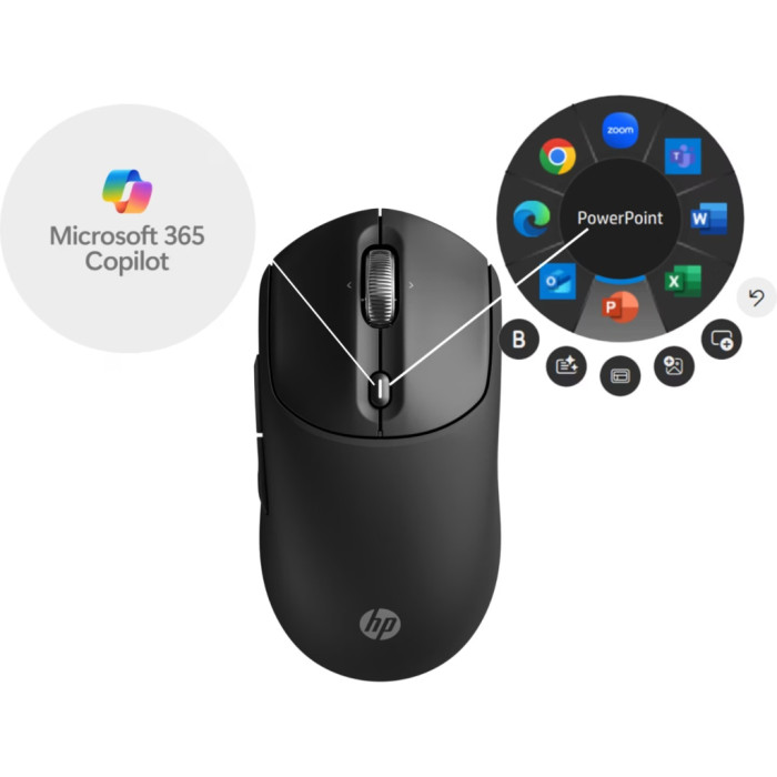 Мишка HP 700 Rechargeable Wireless/Bluetooth Black (AZ7B0AA)